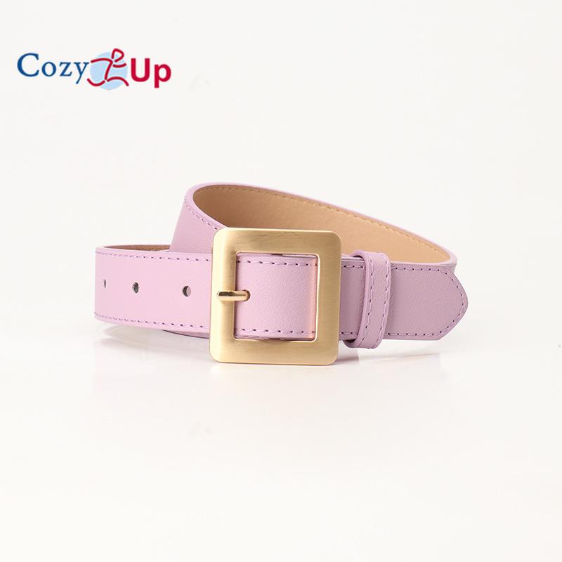 Reversible Belt for Women, CR 2.8" Womens Leather Belt for Jeans Pants - 2 Styles in One Belt