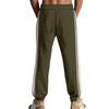 Men's Four Seasons Loose Fit Corduroy Jogger Pants American Casual Style Stitching Detail Sporty Leisure Trousers for Everyday Wear