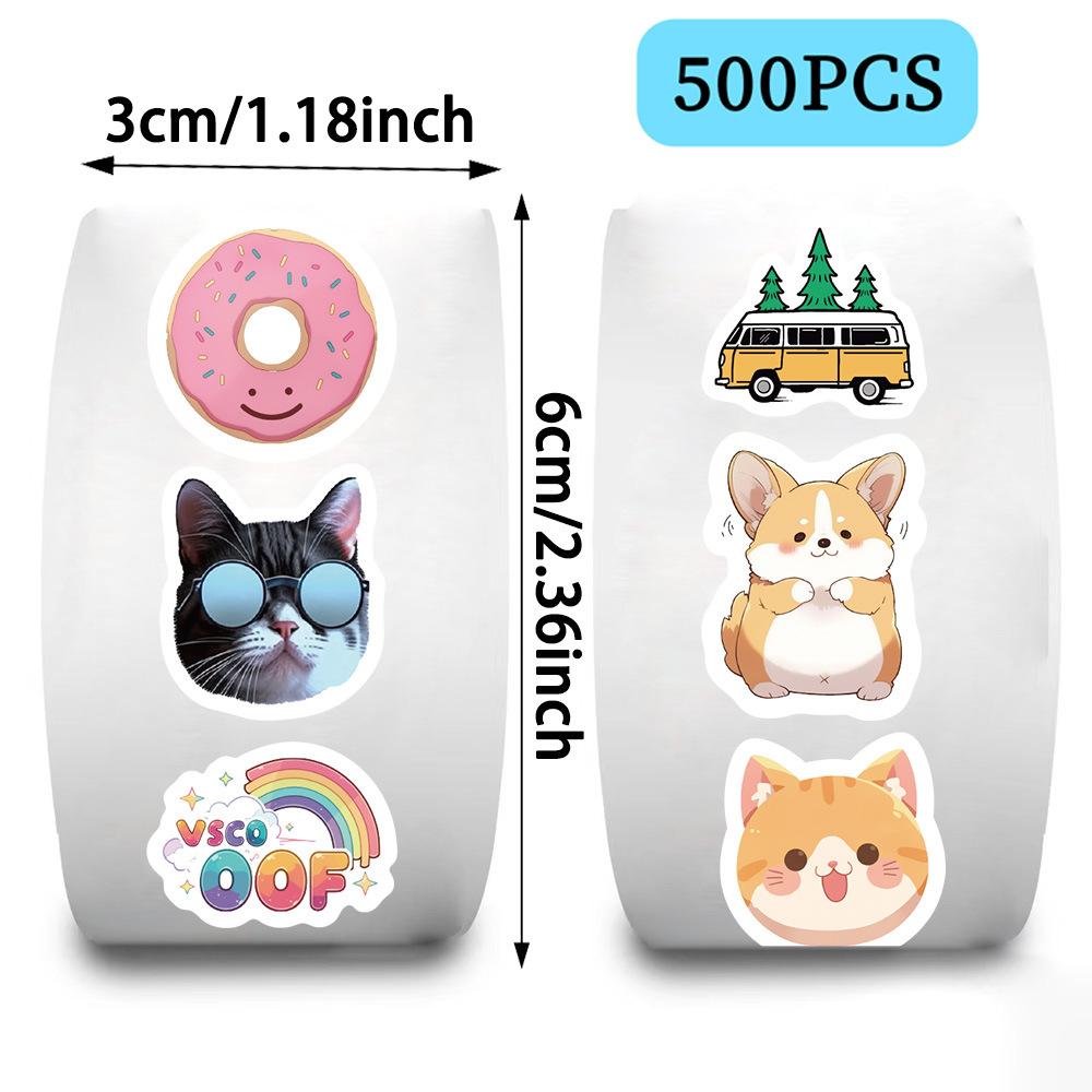 

500 штук/рулон Ролик Лента Маленький Аккаунт Новичка Материал Декоративный Конверт Специальная Наклейка для Запечатывания