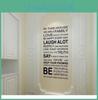 Elegant Words Letters In This House Wallpaper Home Decor Crafted With Premium Pvc Material