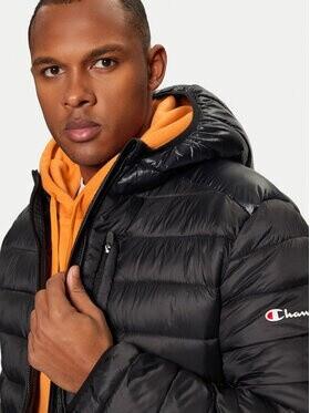 Champion Quilted Jacket Winter 'Hooded Jacket' Black