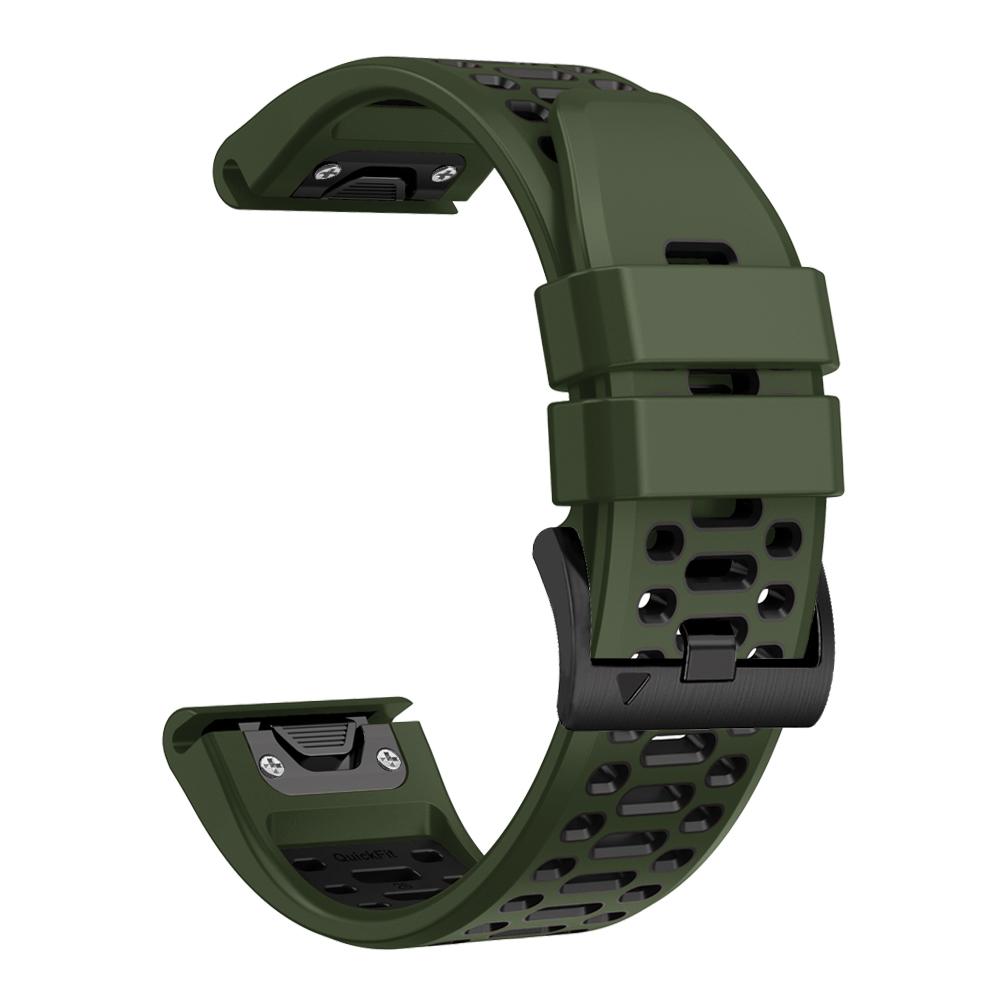 QuickFit 26 22mm Two Tone Silicone WristStrap For Garmin Fenix 7X 7 Pro 5 5X 6 6X/Epix Pro Gen 2 51mm 47mm Watchband Accessories