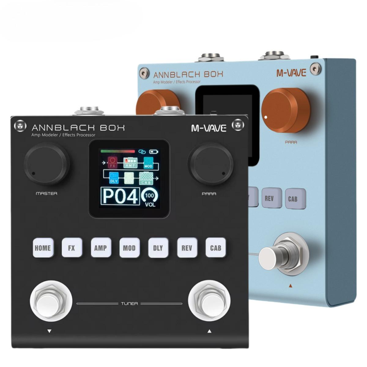 

Blackbox Guitar Bass AMP Modeler Multi Effects Processor 80 Presets 20 IR Cab 10H Rechargeable Portable Pedal Speaker modeler чорний