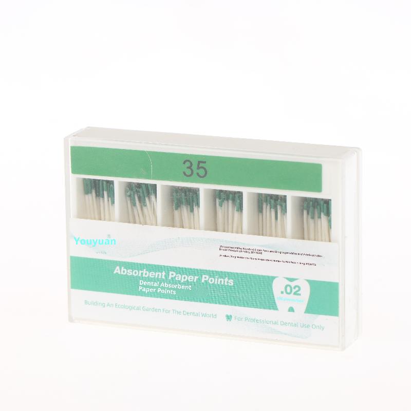 1 Box Dental Absorbent Paper Points Gp/Pp 02 Taper 15-80# Dentist Use Dentistry Materials Endodontic Cotton Fiber Tips