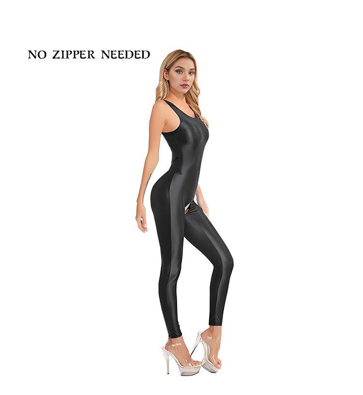 Body da Fitness Scintillante da Donna con Canotta e Leggings 9/10