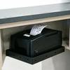 Printer Tray Thermal Printer Stand Space-Saving Stainless Steel Shelf Cable Management Durable Waterproof Rack for POS KDS Printers
