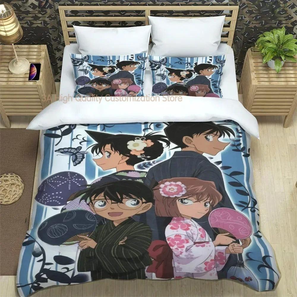 

Детектив Конан Мультяшные Постельные Комплекты Изысканный Набор Постельных Принадлежностей Пододеяльник Комплект Одеяла Комплект Постельного Белья Роскошный Подарок на День Рождения EU single(135x200cm)