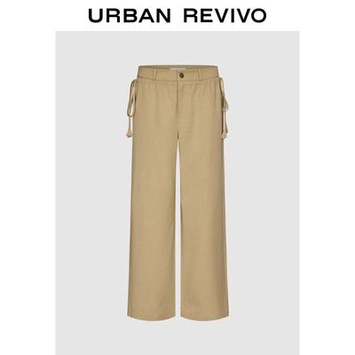 UR Women's Side Tie Straight Wide-Leg Pants