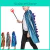 Adorable Cape Manteau Dinosaure Pour Cosplay d'Halloween Tissu Doux et Confortable Unisexe