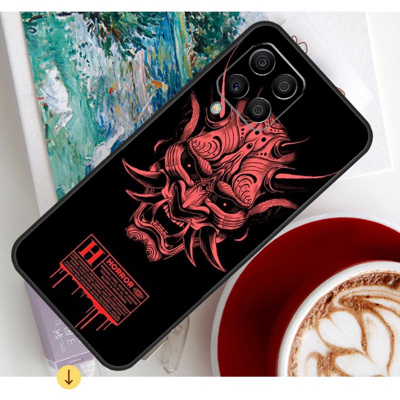 Hannya Demon Oni Case For Samsung Galaxy M13 M16 M11 M21 M31 M20 M23 M54 M14 M34 M52 M32 M12 M36 M56 M15 M55