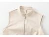 European-Style 2025 Spring Women's Sleeveless Waist-Hugging Round Neck Midi Dress
