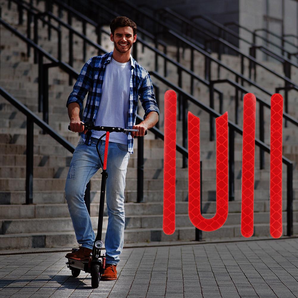 Wheel Cover Protective Shell Dustproof Front Rear Wheel Cover Waterproof Safety Reflective Strip Scooter Accessories