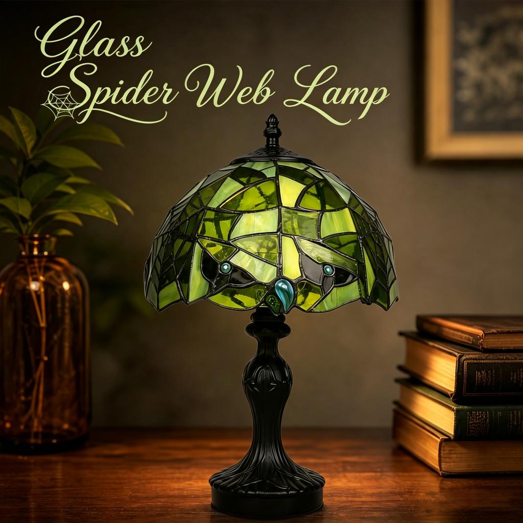 Glass Lamp Decorative Table Light for Gothic Halloween Home Decor