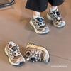 Kids Rotation Buckle Sneakers Lightweight Breathable Mesh Dad Shoes Boys Girls