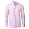 Herren Freizeithemden Falten T-Shirts Langarm Reißverschluss T-Shirts Stretch Solide Übergroße Freizeithemden Modehemden Tops