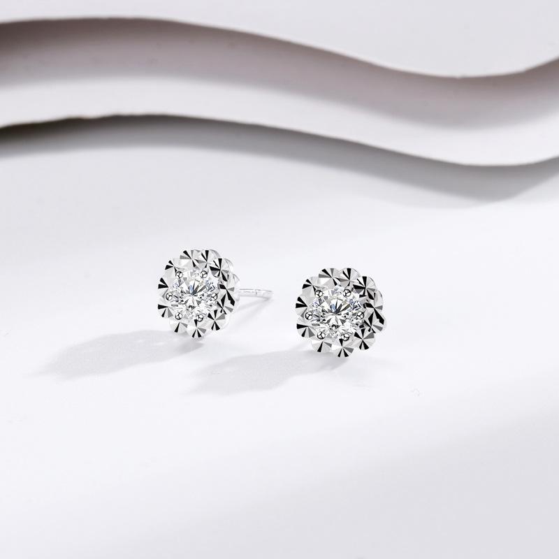 

Серьги-гвоздики Car Flower Classic с шестью когтями, женственные, универсальные, легкие, роскошные, простые, украшения для ушей