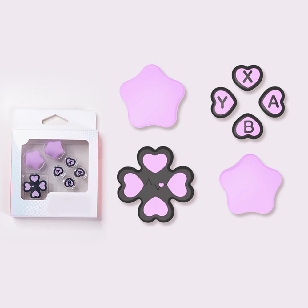 For Nintendo Switch 2 Button Grips Caps Joystick Cap+Button Thumb Sticker Set ABXY Key Silicone Button For Switch 2 Accessories