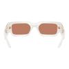 Versace Temple Logo Injection Molded Rectangular Sunglasses Unisex Couple Style White 65974345 VE4506U554473-White 54/21/140 - H.32