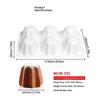 8 Holes Silicone Octagonal Cake Molds Nonstick Pandoro Bread Pan for Baking Parties Family Events Cooking