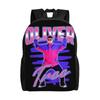 Pink Oliver Tree  American Singer Backpack for Men Women Cool Student Work Daypack  College Canvas Bags with Pocket