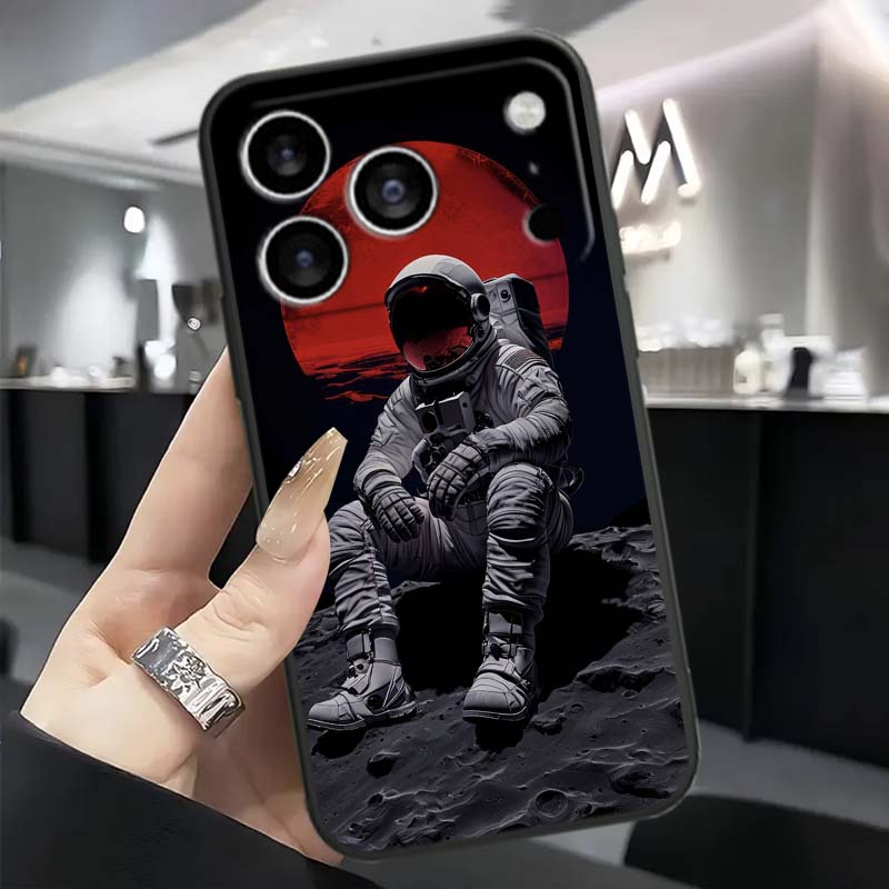 Model Rider Cool Phone Case For Apple iPhone 17 16 16E 15 14 13 12 11 Pro Max Plus Black Soft Silicone