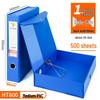 Archivační box A4 z PVC se sponou - Kartonový úložný box na dokumenty pro kancelář a papírnictví