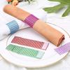 8-Row Rhinestone Napkin Rings Dazzling-Diamond Rhinestone Chair Sash Slips Formal Dinner Napkin Rings Stylish Table Settings