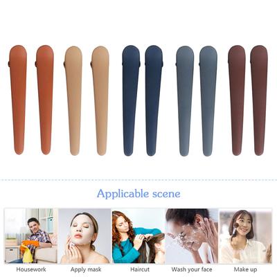 Lot de 10 barrettes à cheveux colorées en plastique avec bec de canard pour coiffer les cheveux