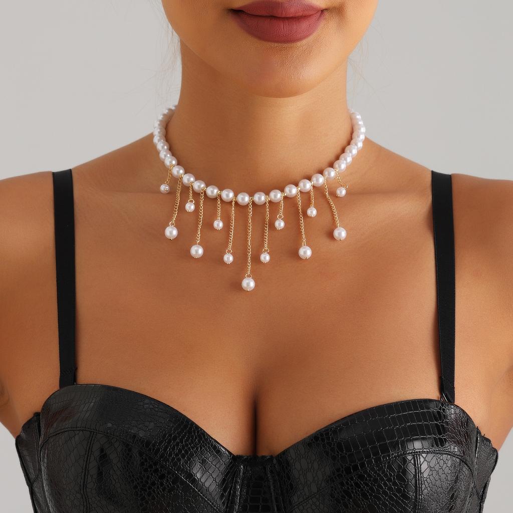 Jewelry, Temperament Handmade Beaded Necklace, Long Fringed Chain, Neck Chain, Necklace Necklace, Necklace Jewelry For Women