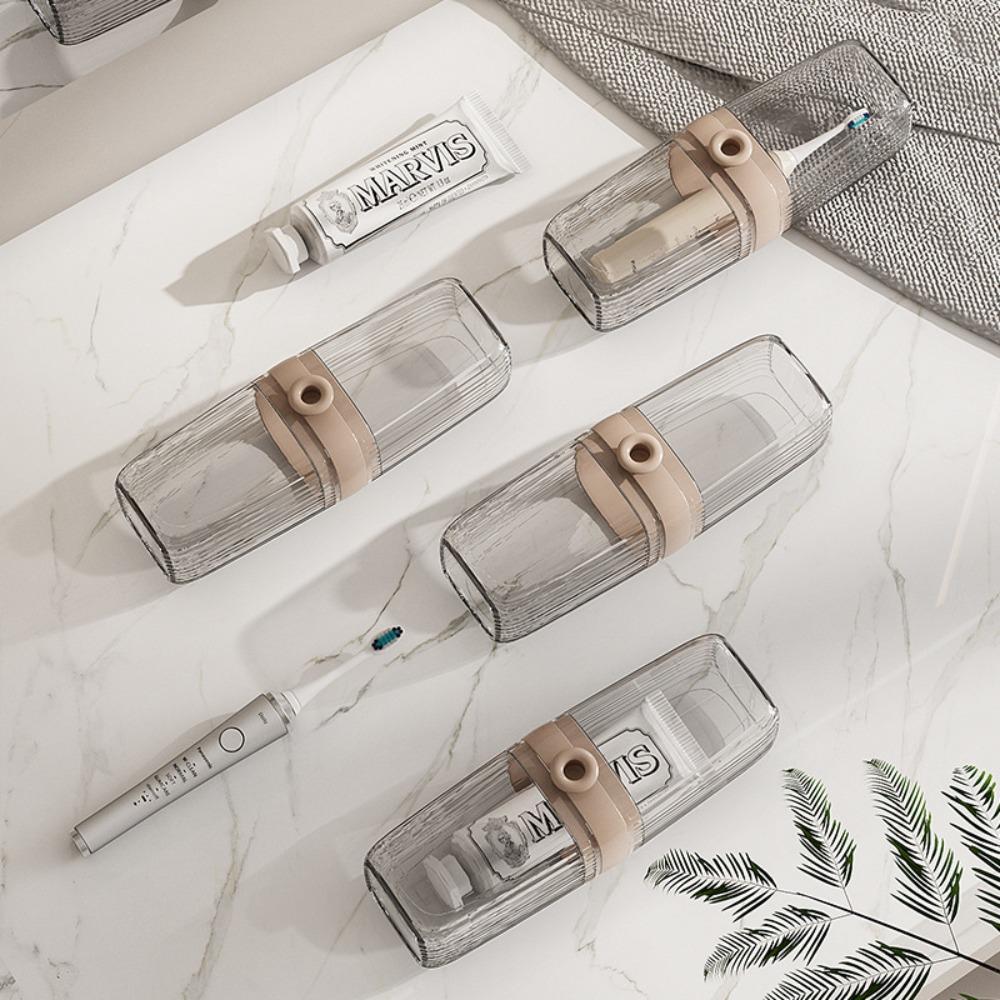 Portable Mouthwash Cup Light Luxury Toothbrush Box Lightweight Brushing Cup Bathroom