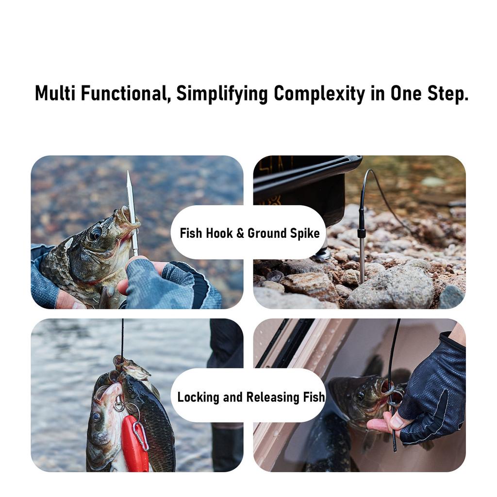 Fishing Stringer 500lbs Stainless Steel 26.2ft Fish Holder Stringer Prevent Tangling with Floater for Big Fish Outdoor