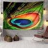 Peacock In The Rain Tapestry Room Decoration Wall Hanging for Living Room Bedroom, dormitory, Birthday and Christmas gifts