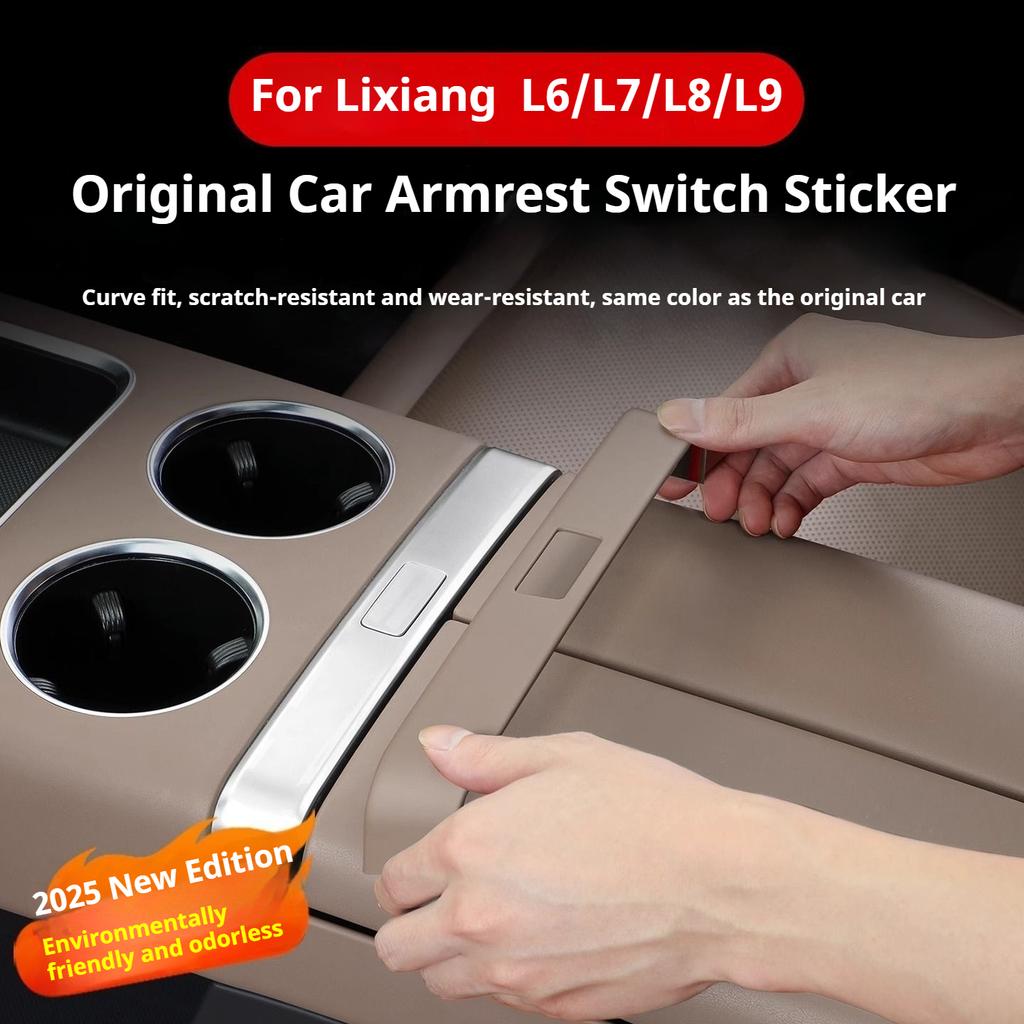 For Li Lixiang L6 L7 L8 L9 Car Center Console Armrest Box Decorative Sticker Switch Button Sticker Interior Modification