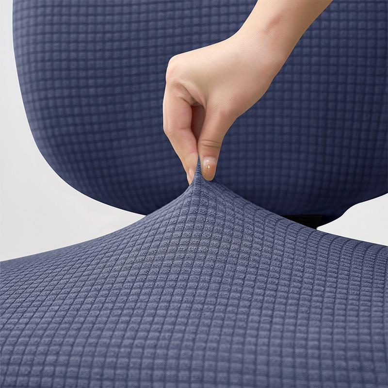 Office Chair Slipcover For Kitchen Dinning Banquet Dustproof Garterized Stretchable Seat Cover MH