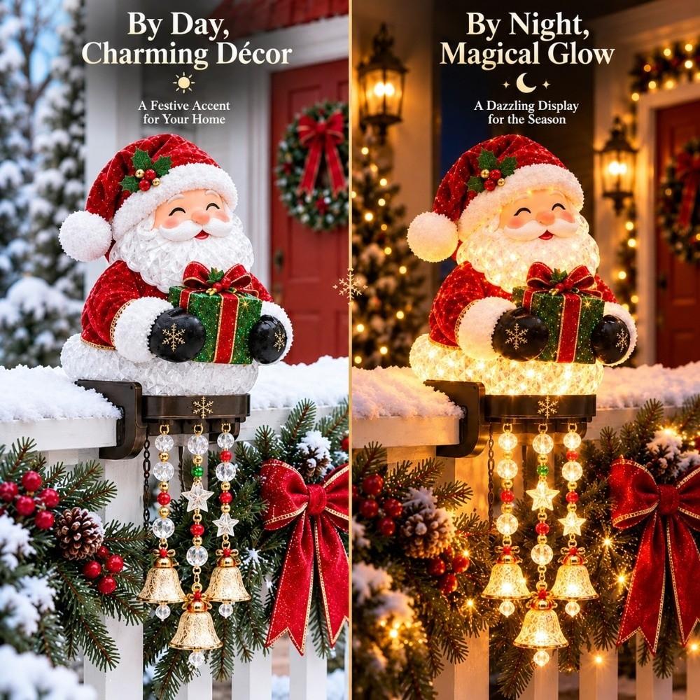 Penguin Christmas Porch Railing Lights Reindeer Christmas Figure Light Holiday Yard