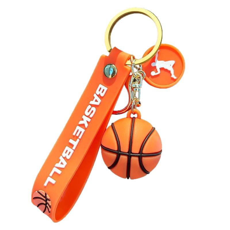 NBA Basketball Keychain Souvenir: Cross-Border Simulation Pendant for Backpack or Small Gift