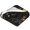 Lion Colourful Painting Blanket Soft Warm Flannel Throw Blanket Bedding for Bed Living room Picnic Travel Home Couch