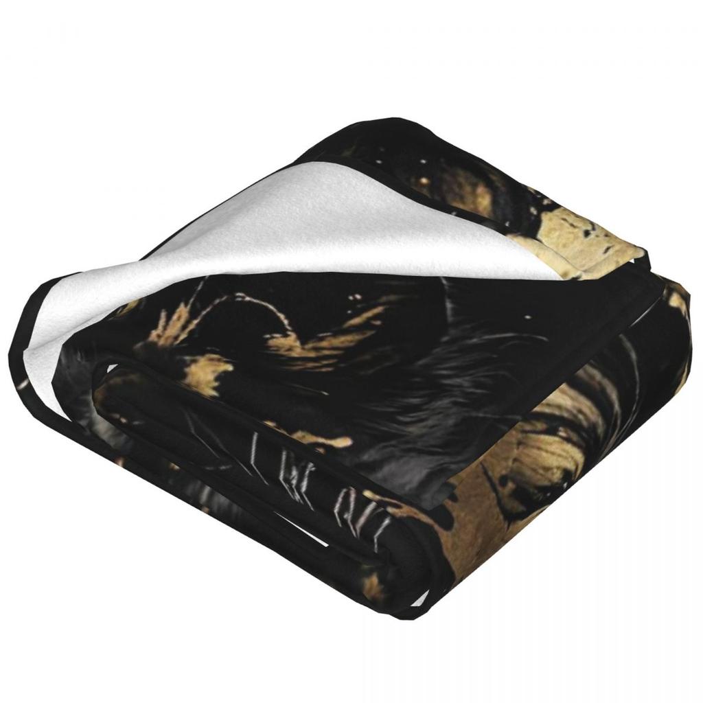 Lion Colourful Painting Blanket Soft Warm Flannel Throw Blanket Bedding for Bed Living room Picnic Travel Home Couch