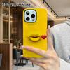 Phone Case: 2D Flat Design Suitable for iPhone 18 17 16 15 14 13 Pro Film Protective Case, Couple Style, Flying Kiss Lips, Christmas and Halloween Gif