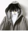 Italienische Damen Europäischer Stil Gerippte Kapuzen-Daunenjacke - Modische High-End Baumwoll-Oberbekleidung