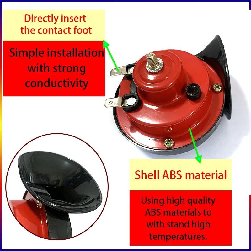 Universal Car Motorcycle Horn Car Horn 12V/24V Small Air Horn Waterproof a Burglar Alarm Bocina Klaxon 12v Puissant Car Horn