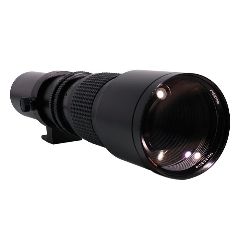 

Фіксований телеоб єктив 500 мм F8-32 для повнокадрових дзеркальних та бездзеркальних камер T Mount