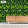 6PC Artificial Green Wall Panels, Realistic Fake Ivy Leaves for Indoor Outdoor Garden Fence Privacy Screen Wall Decor