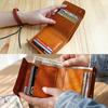 Genuine Leather Handmade Wallet for Men [IJUN] Bi-fold