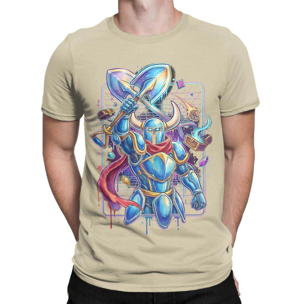 Shovel Knight Vaporwave Aesthetic Retro Design poster Graphic Funny 100 Cotton TShirt Shovel Knight Tops Tees For Unisex