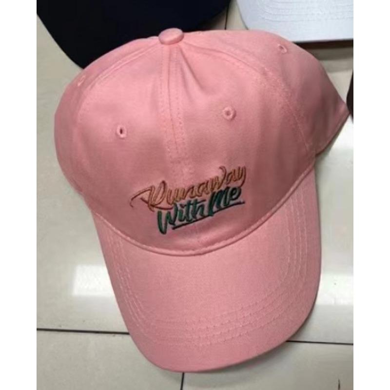 New Baseball Cap for Women Three Dimensional Embroidered Letters Soft Top Versatile Student Casual Baseball Cap