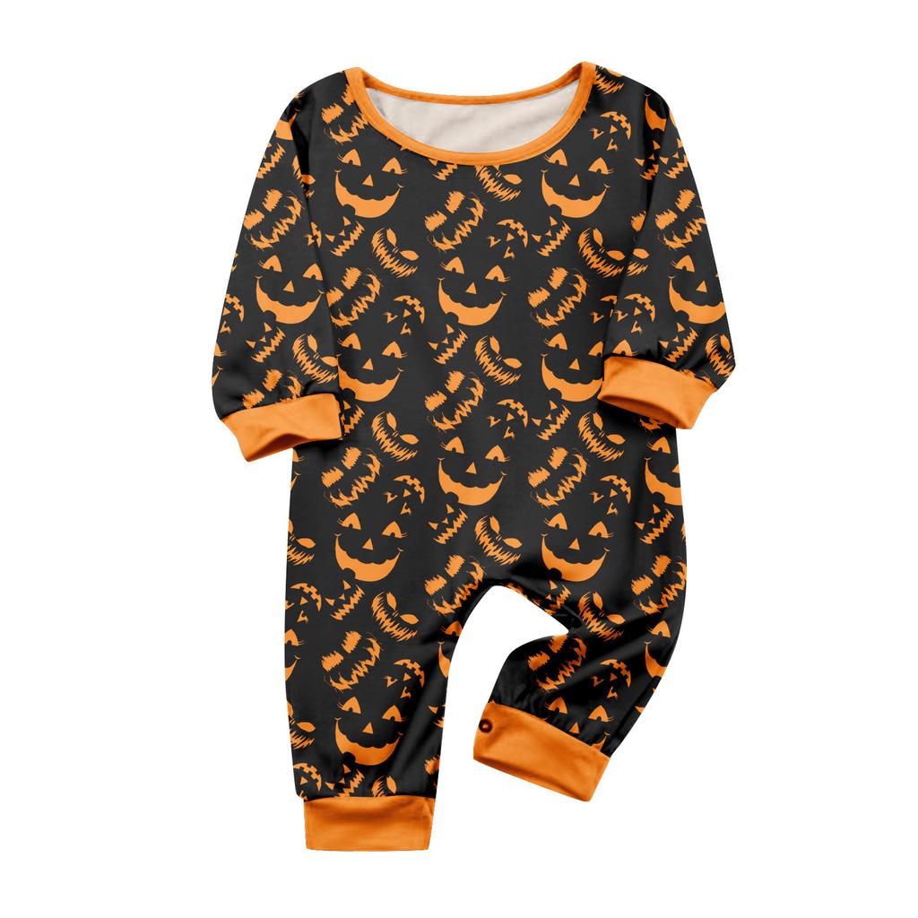 Print Cute Family Set Pajamas, Home Clothes, Family Set Long Sleeve Top Pants Set