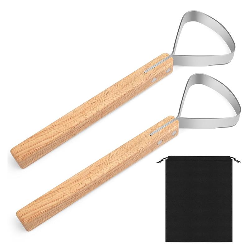 

M-Modern-2-Pack Fleshing Knife Set For Hides - Storage Bag, Leather Crafting Tools For Skinning And Fur Handling