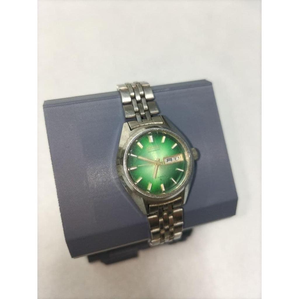 Used [Retro] Seiko Automatic 70's Vintage Green Dial Cute
