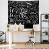 You Are Loved Smart Cute Blackboard Wall Tapestry Positive Affirmation Doodle Quote Heart Star Bedroom Living Room Dorm